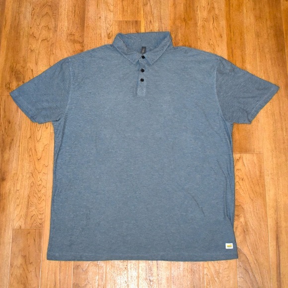 Vuori Other - Vuori Strato Tech Polo Mens‎ XXL Blue Short Sleeve Performance Shirt